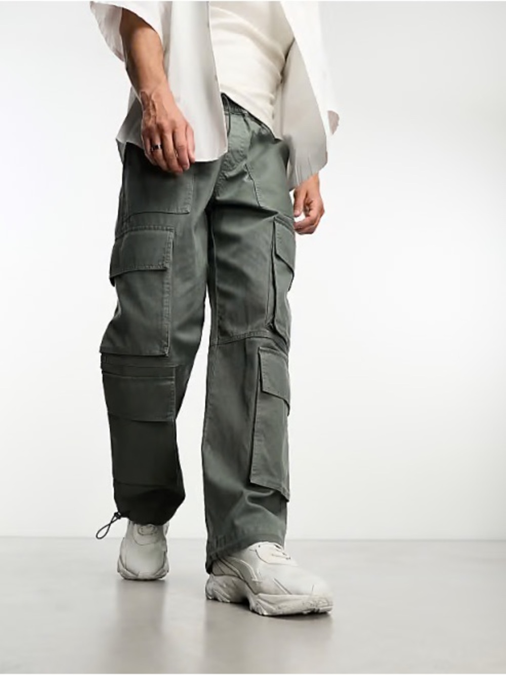 Aeropostale Utility Cargo Pant Large Green Straight Leg